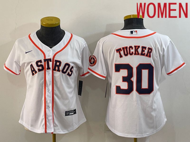 Women Houston Astros #30 Tucker White Game Nike 2022 MLB Jerseys->women mlb jersey->Women Jersey